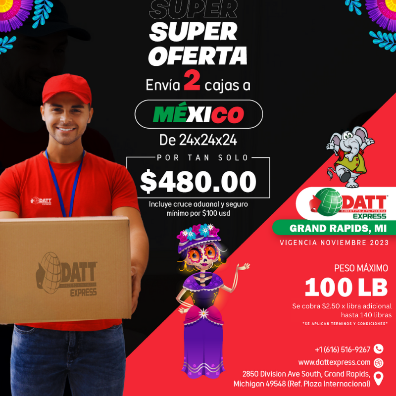 Envios a Mexico en Datt Express