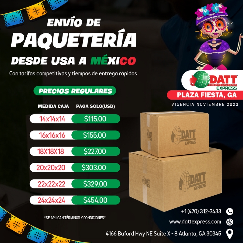 Envios a Mexico en Datt Express
