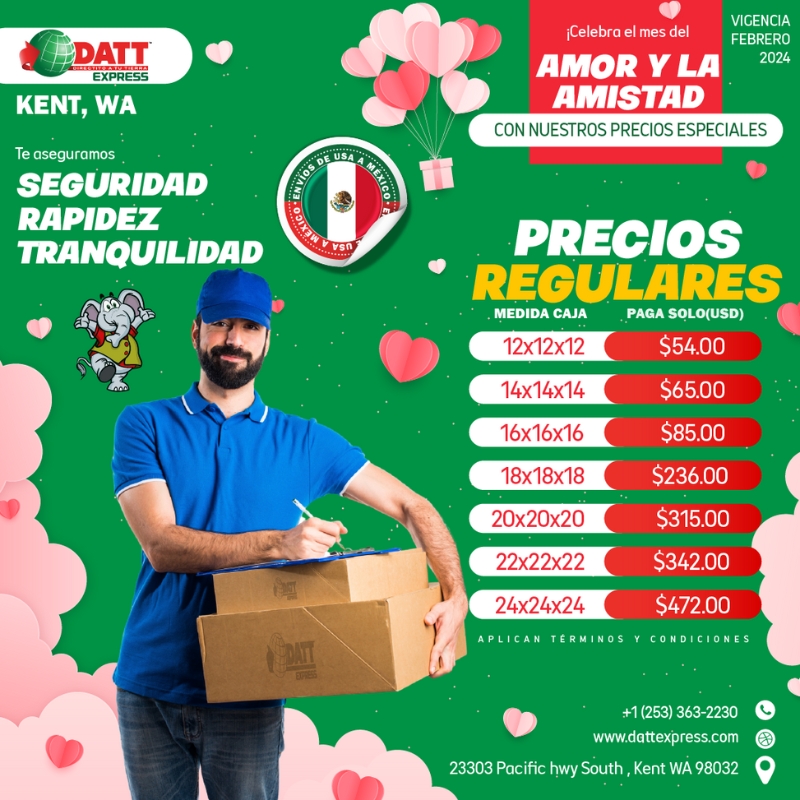 Envios a Mexico en Datt Express